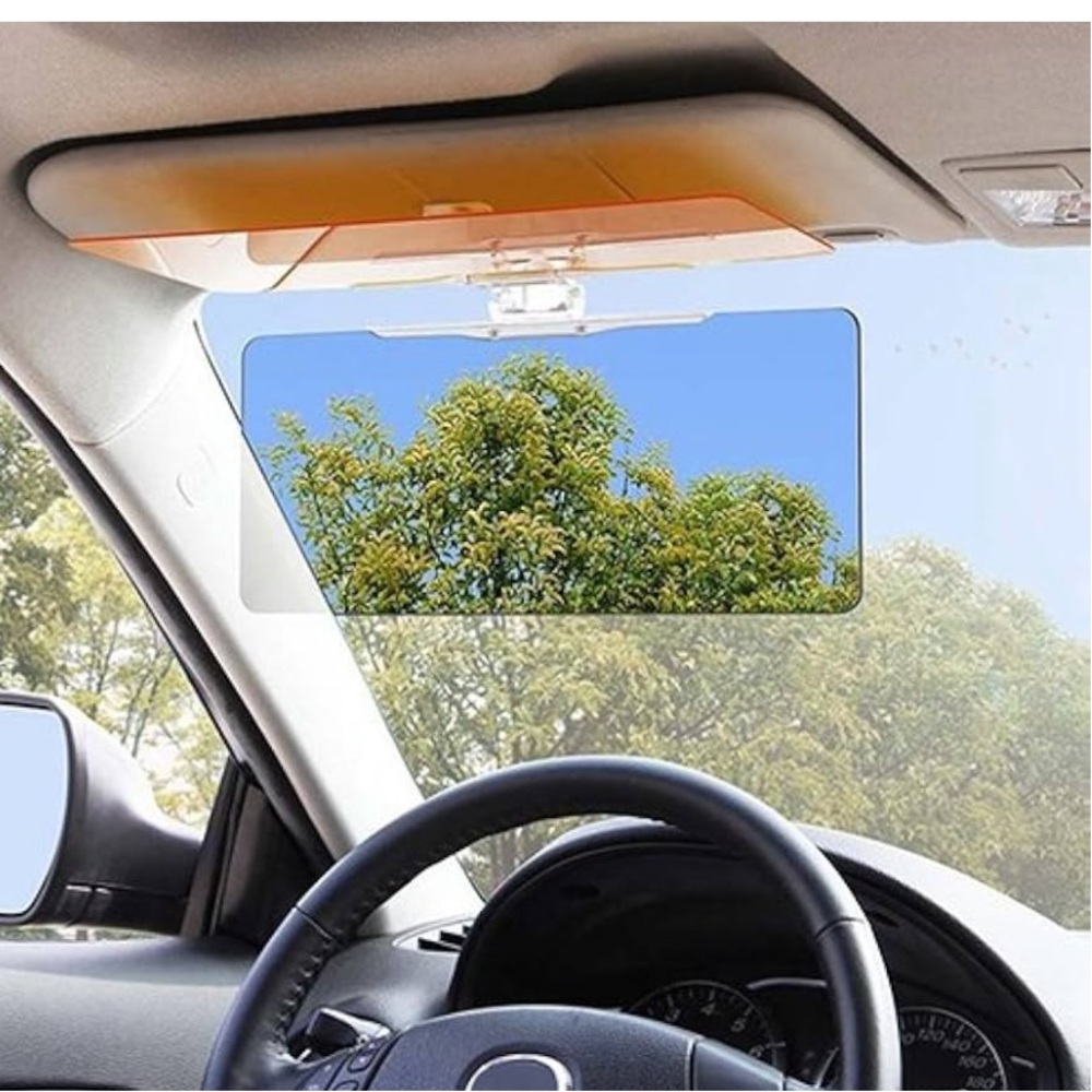 Adjustable Yellow Sun Visor Clip - Picture 3 of 3